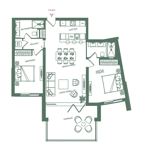 Apartment GA-414 in The Peaks for sale (Luštica Bay)