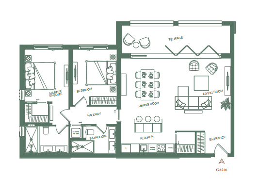 Apartment GA-416 in The Peaks for sale (Luštica Bay)