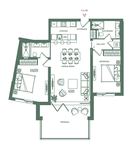 Apartment GA-418 in The Peaks for sale (Luštica Bay)