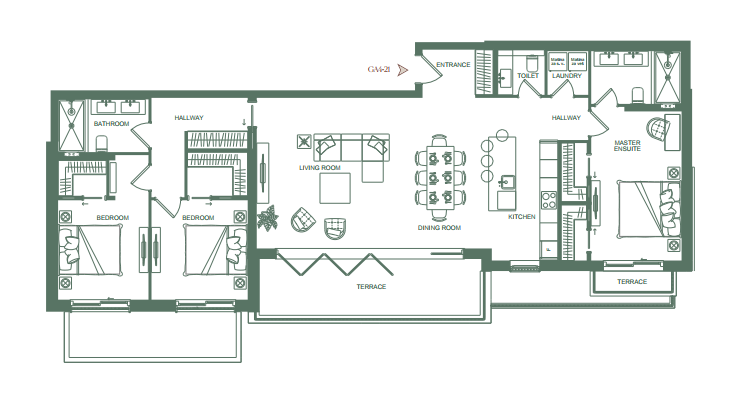 Apartment GA-421 in The Peaks for sale (Luštica Bay)