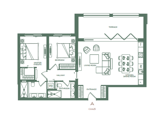 Apartment GA-423 in The Peaks for sale (Luštica Bay)