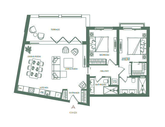 Apartment GA-424 in The Peaks for sale (Luštica Bay)