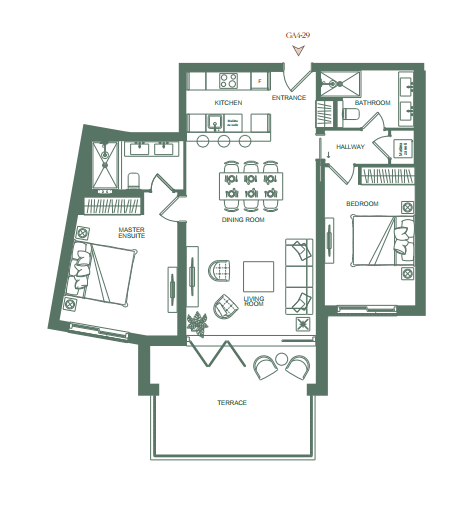 Apartment GA-429 in The Peaks for sale (Luštica Bay)