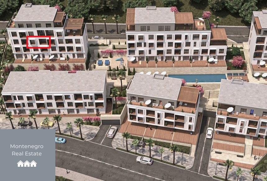 Sea view 1-bedroom apartment for sale (Tivat)