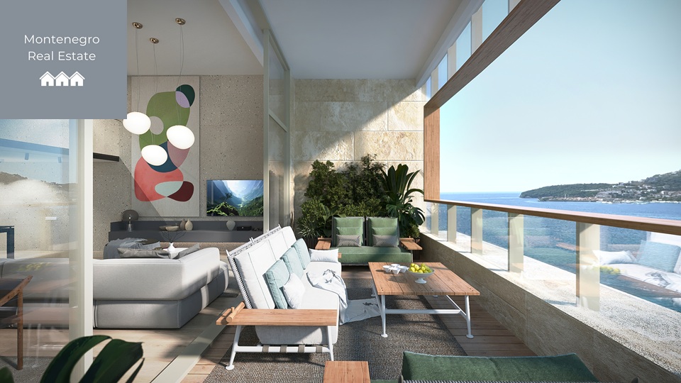 Penthouse apartments above hotel (Budva)