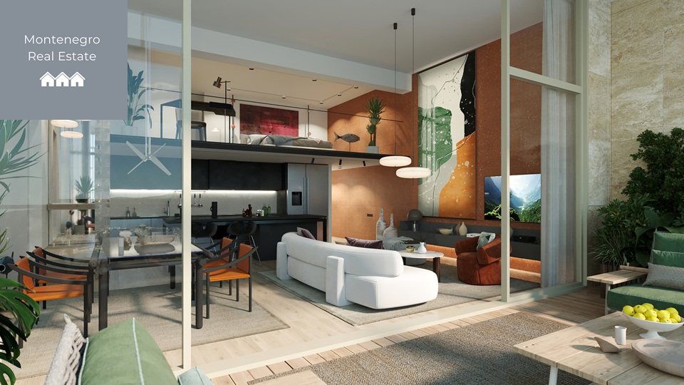 Penthouse apartments above hotel (Budva)