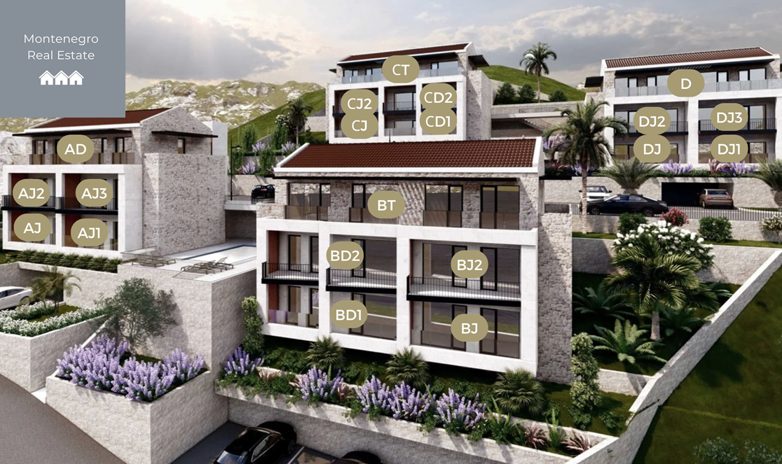 Apartments with sea view for sale (Kotor)