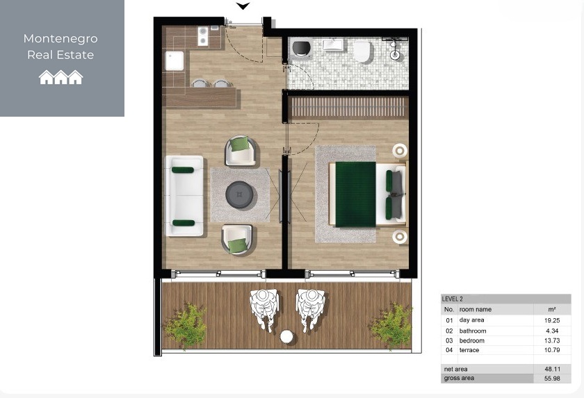 Apartment in luxury resort for sale (Kavač)