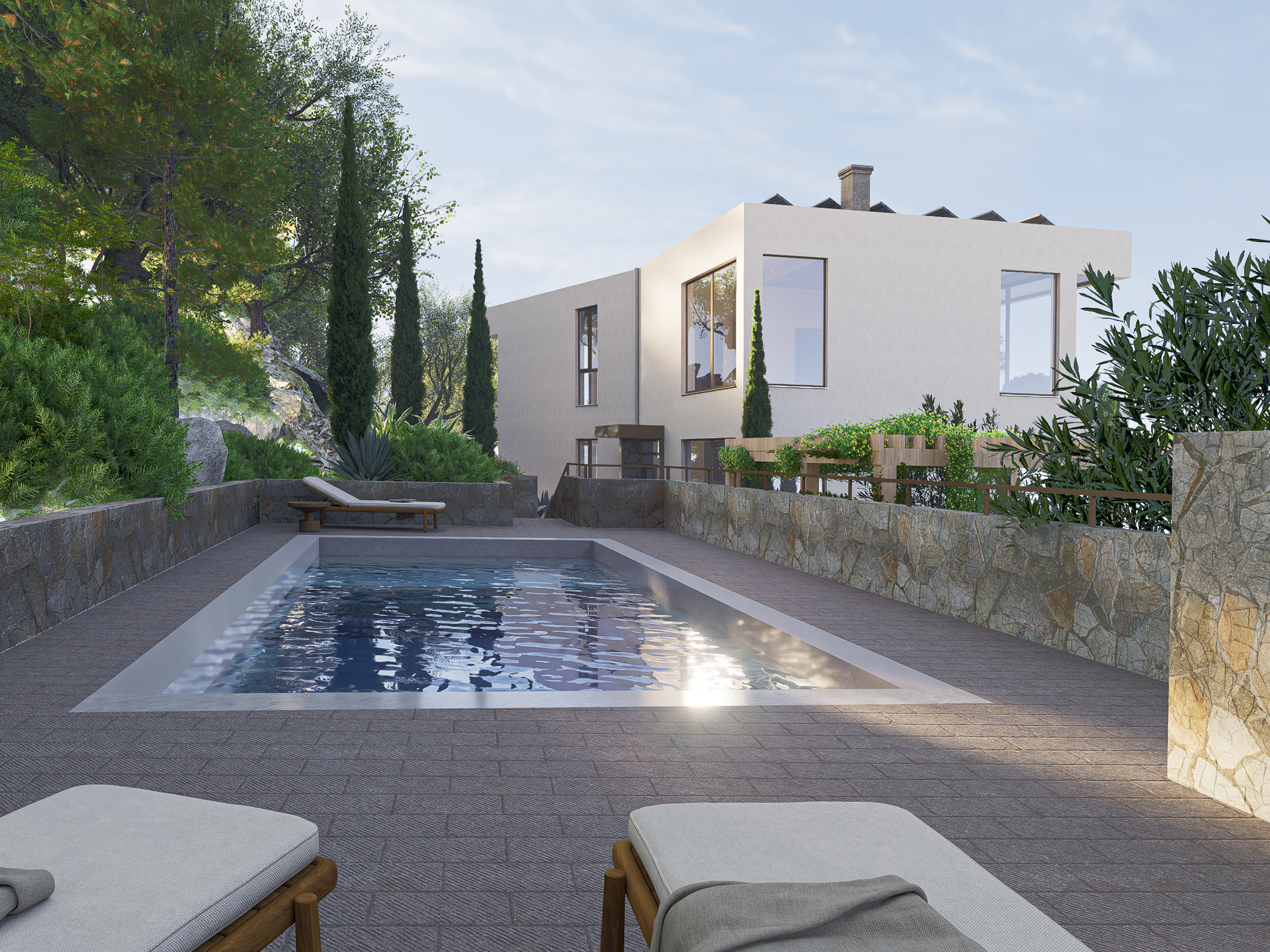 Villa with stunning sea views in Pod Kuk (Tivat)