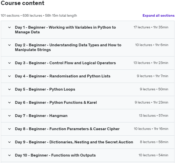 Udemy – 100 Days of Code: The Complete Python Pro Bootcamp 2024-3