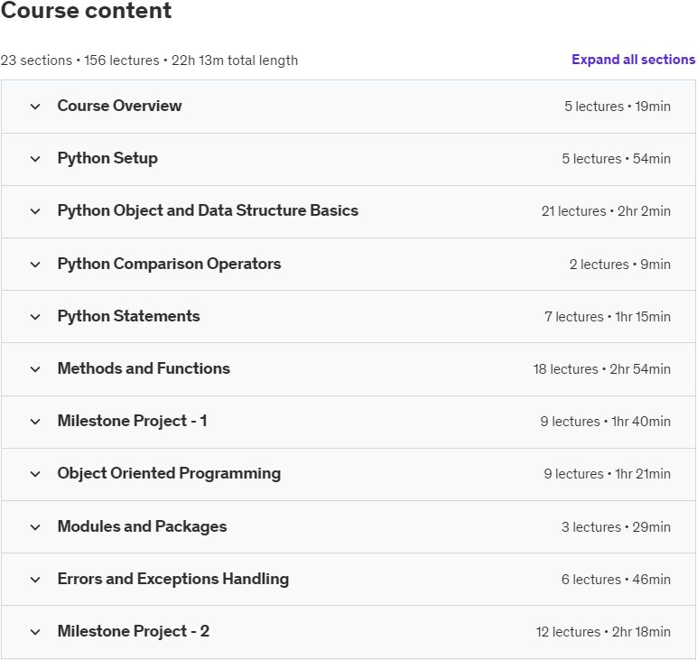 Udemy – 100 Days of Code: The Complete Python Pro Bootcamp