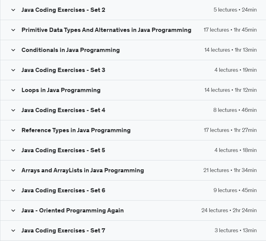  Udemy – Java Programming for Complete Beginners