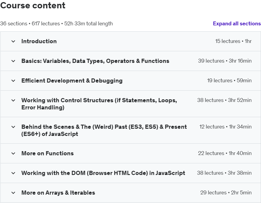 Udemy – JavaScript – The Complete Guide 2024 (Beginner + Advanced)