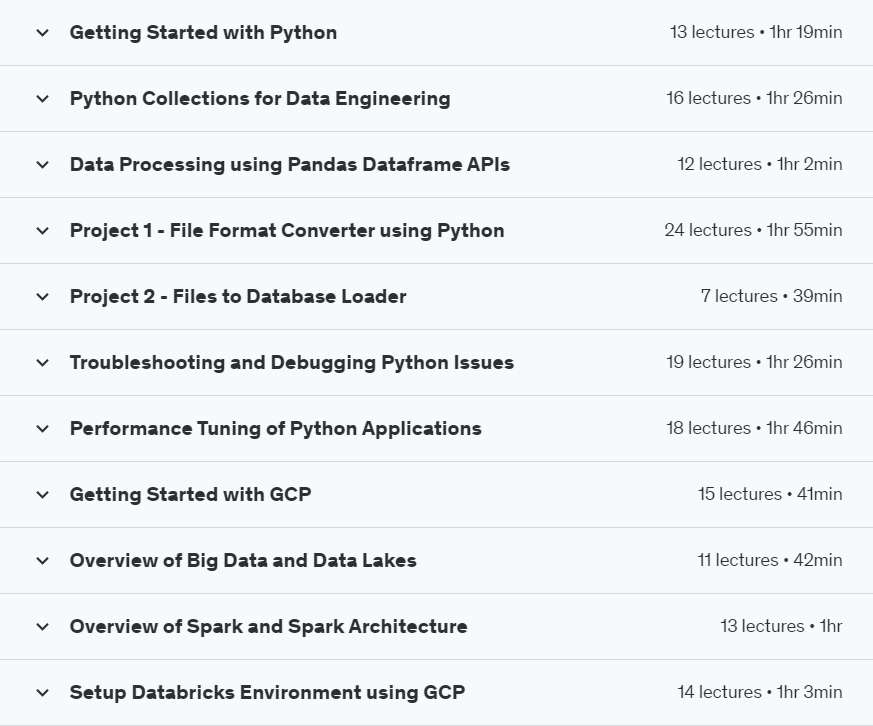 Udemy – Data Engineering Essentials using SQL, Python, and PySpark