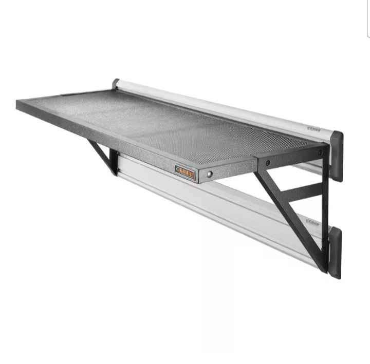 Gladiator Premier Series 20 in. x 45 in. Metal Garage Wall Shelving in Hammered Granite