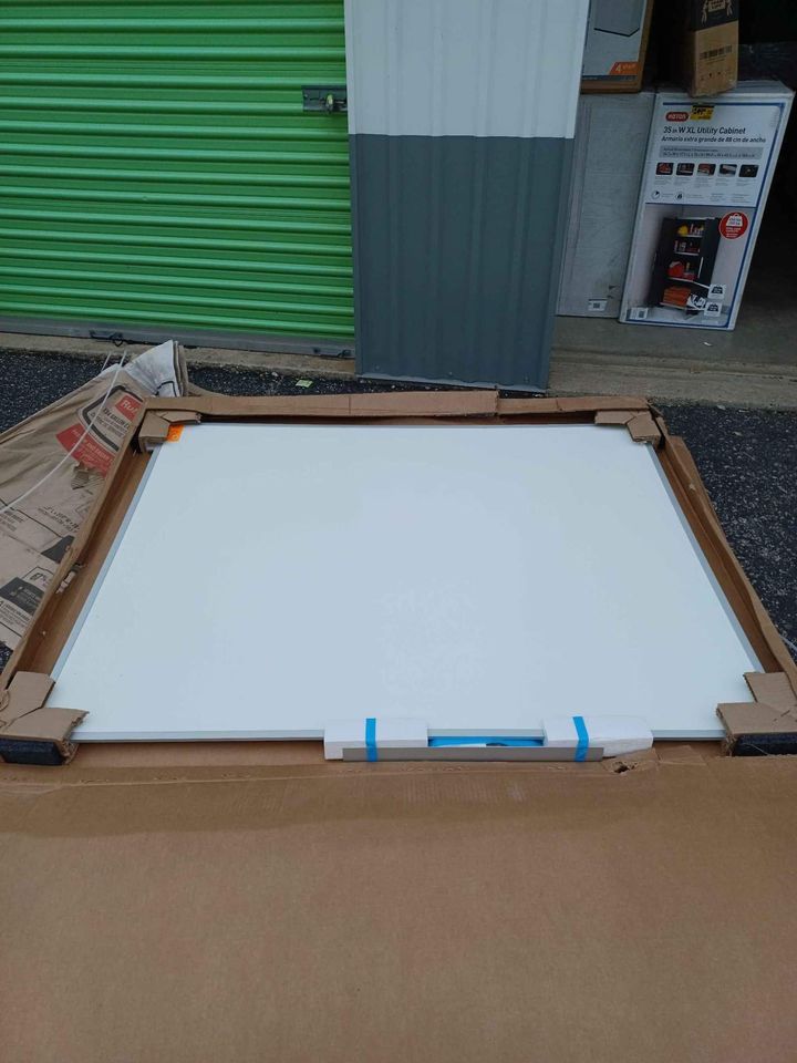 M2 48 in. x 60 in. Non-Magnetic Porcelain Whiteboard with Aluminum Frame