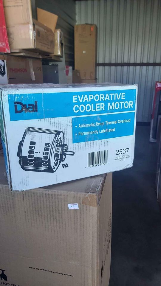 DIAL 2537 Evaporative Cooler Motor Kit CopperLine Black Metal Black