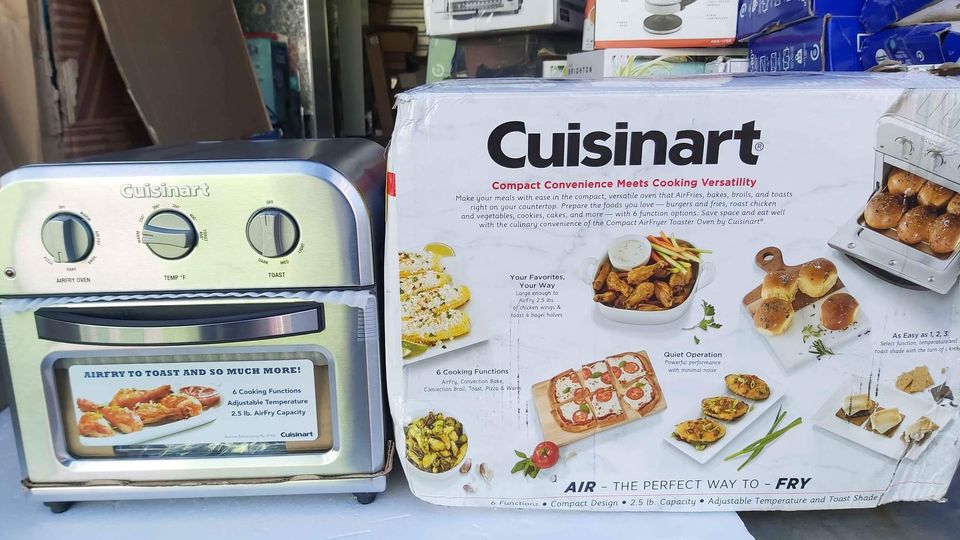 Cuisinart TOA-26 Compact Airfryer Toaster Oven, 2.5 lb capacity