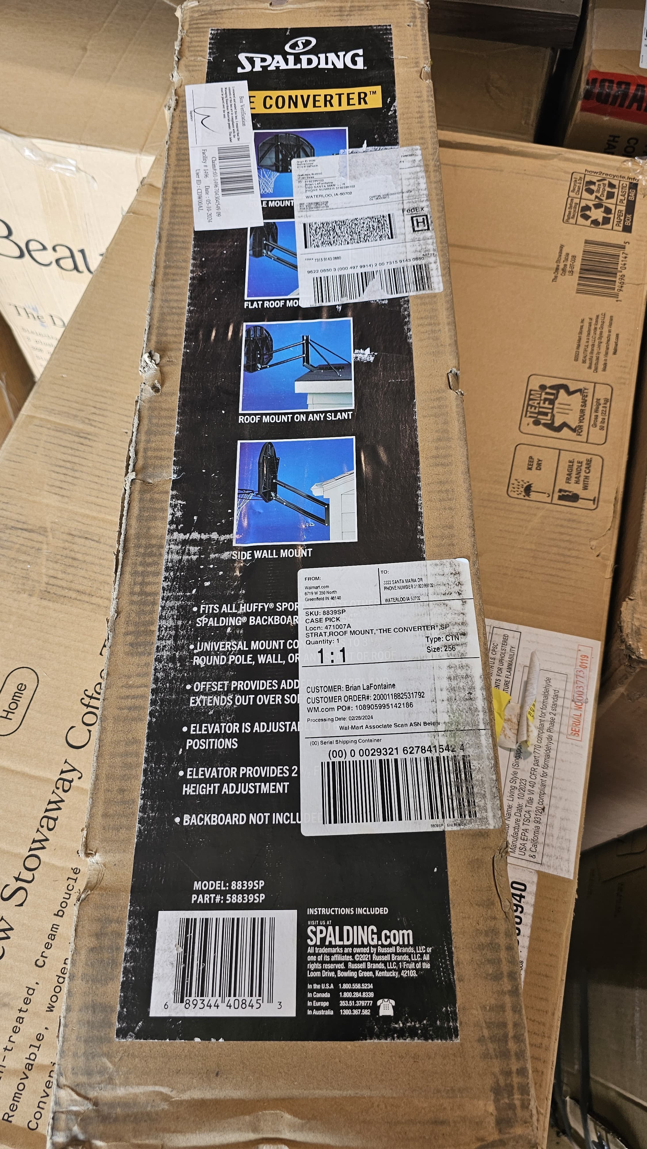 Spalding Converter Mounting Bracket