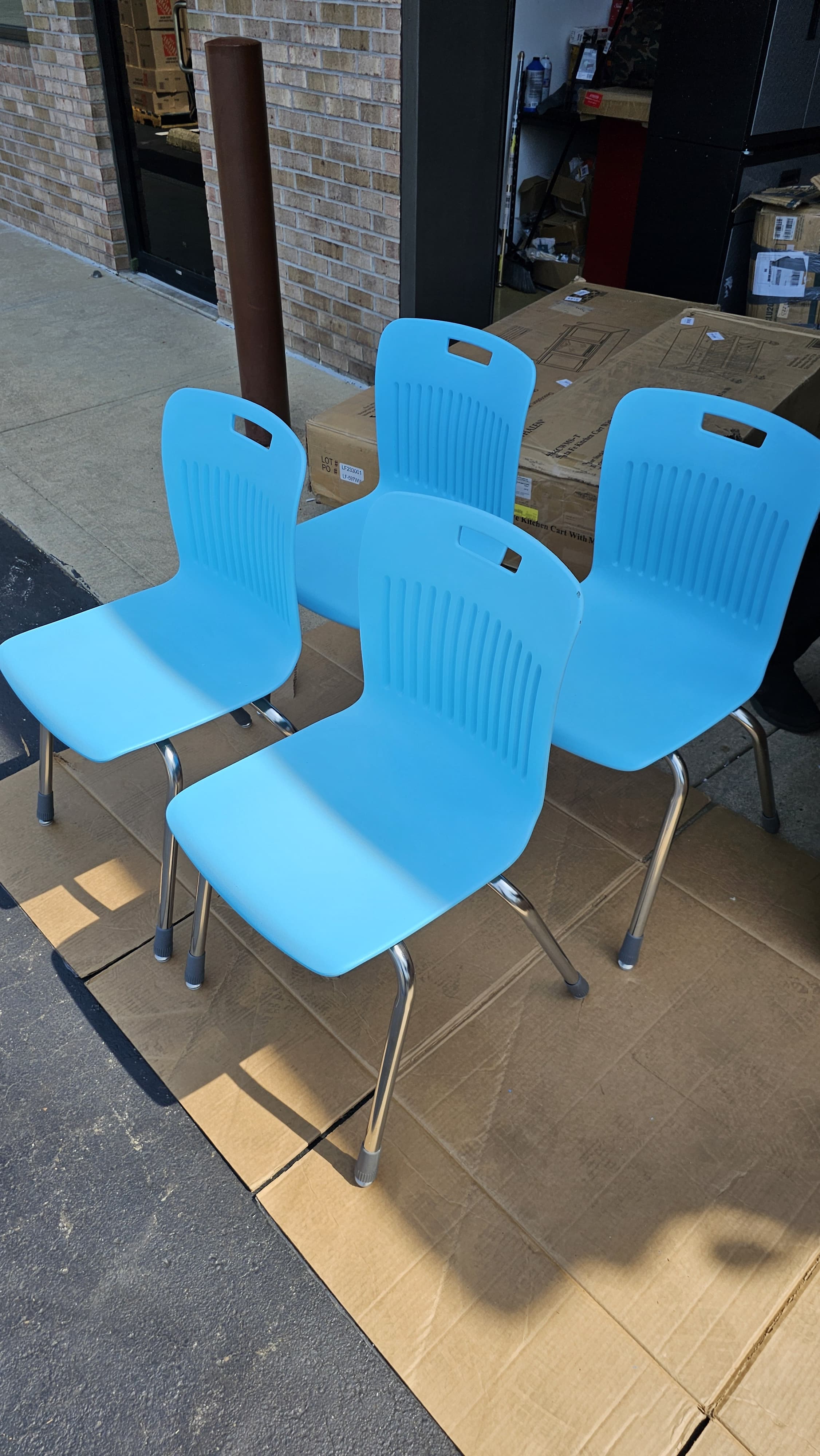 (Set of 4) Virco Analogy Series School Stack Chair (2 colors)