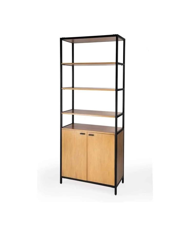Butler 35.25" W X 84.25"H Open & Closed Etagere Bookcase