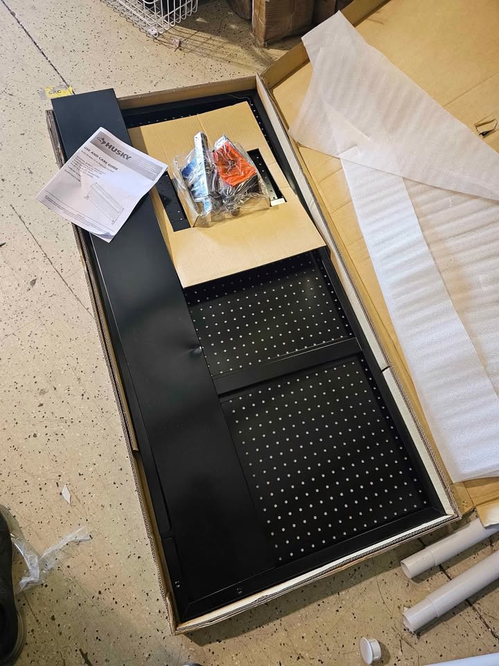 Husky Modular 52 in. W Standard Duty Black Pegboard Attachment