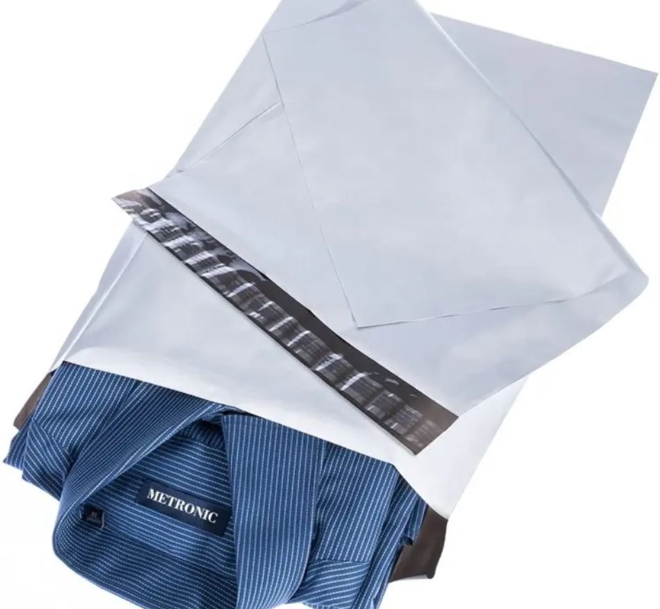 (50-500 Pack) 14.5x19 Poly Mailers Envelopes Self Sealing Plastic Shipping Bag - White