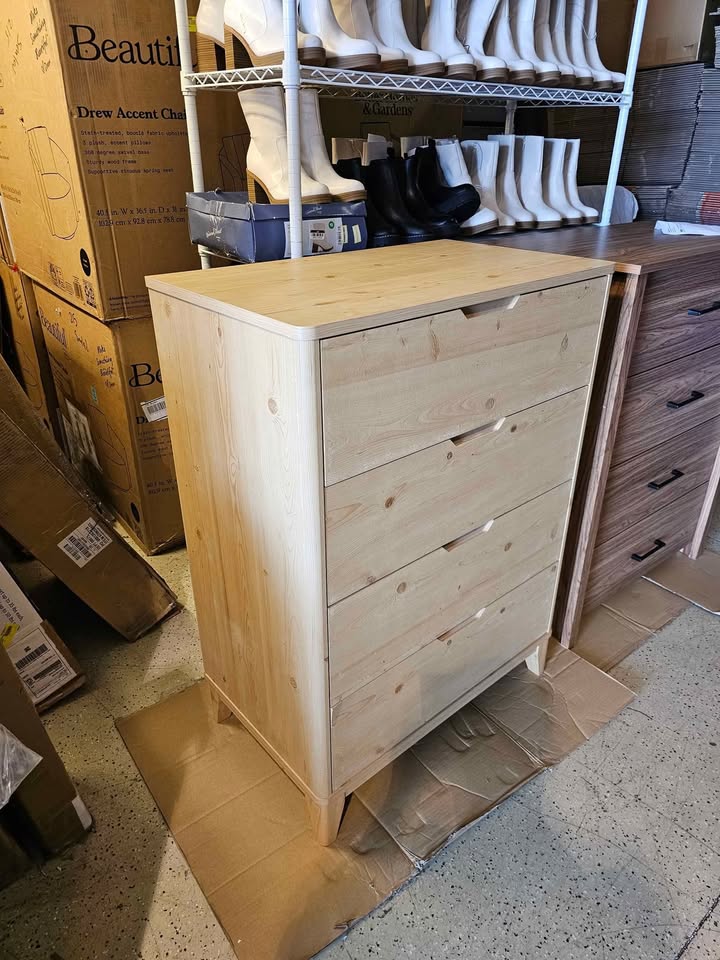  Better Homes & Gardens Leighton 4 Drawer Dresser, Natural