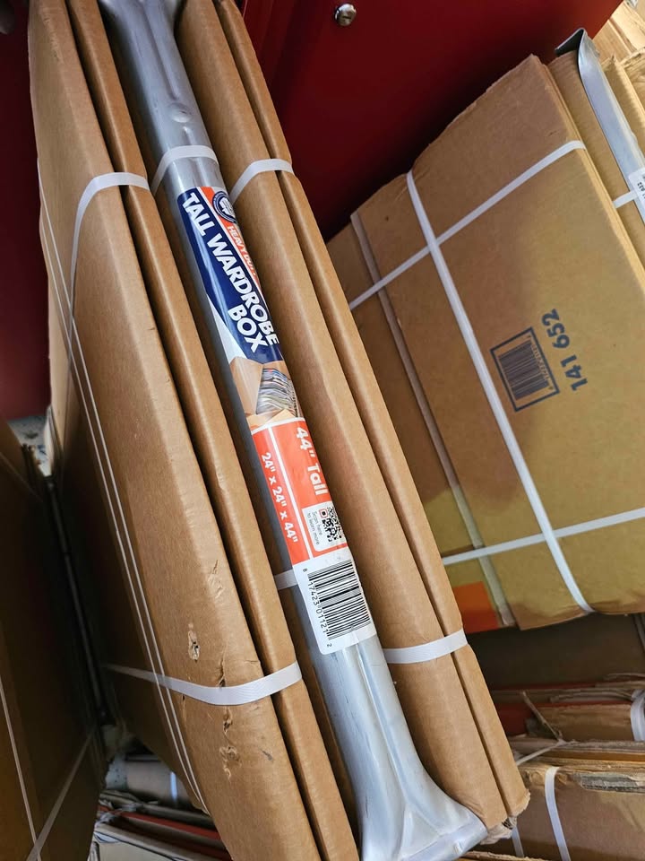24in. L x 24 in. W x 44 in. H Tall Heavy Duty Eco Wardrobe Moving Shipping and Packing (3 Pack)