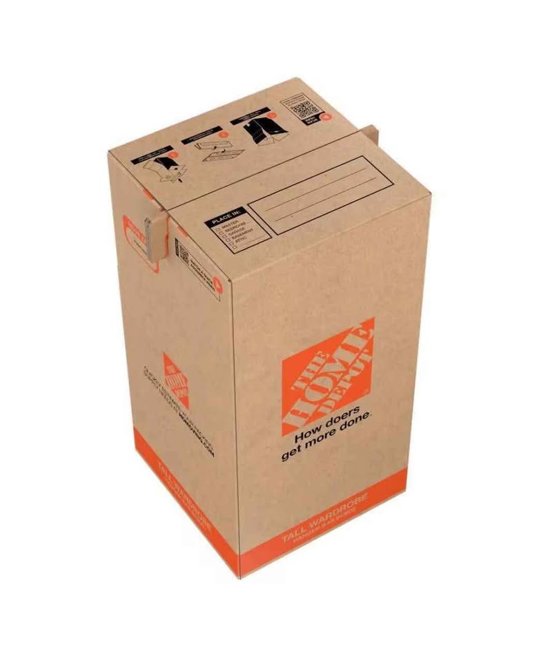 24in. L x 24 in. W x 44 in. H Tall Heavy Duty Eco Wardrobe Moving Shipping and Packing (3 Pack)