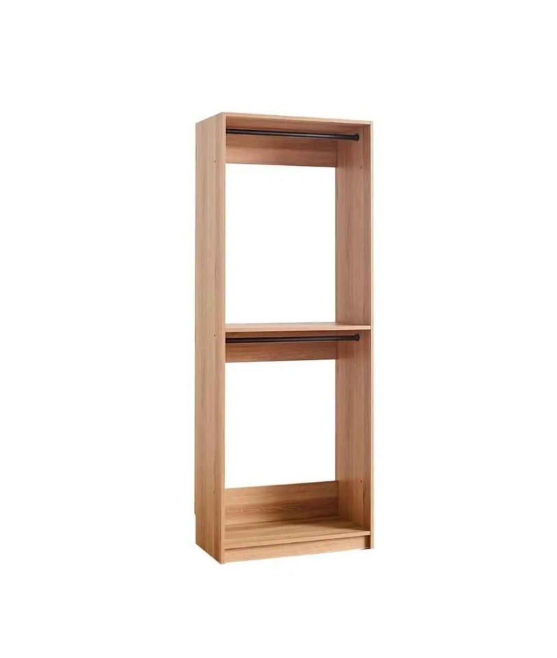  Klair Living Prosper 32 in. W Oak Tower Unit 1-Shelf 2 Rods Wood Closet System