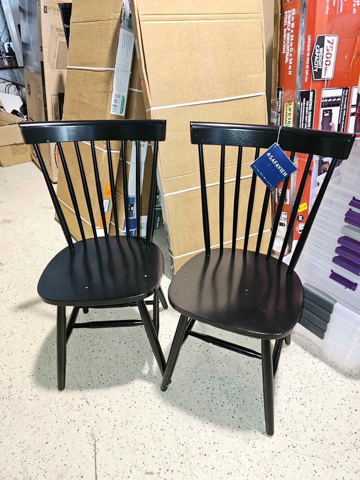  SAFAVIEH Parker 17''H Spindle Dining Chair Set of 2 Black