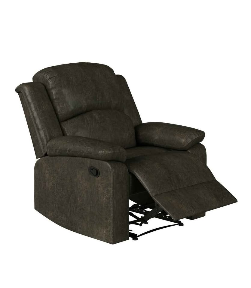 Relax-A-Lounger Warren Microfiber Manual Recliner, Chocolate