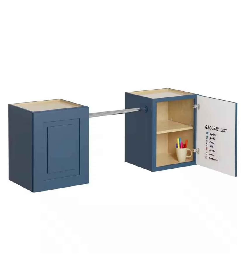 Greenwich Verona White 23 in. H x 58 in. W x 12 in. D Plywood Laundry Room Wall Cabinet and Pole (3 Color)