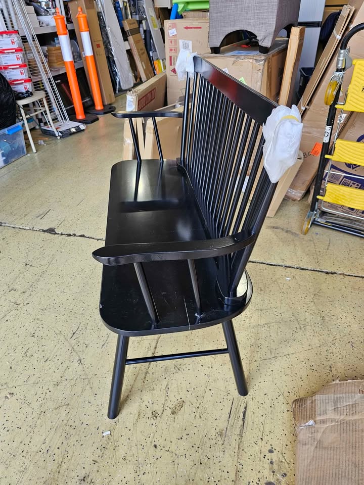 Crown Mark Jerimiah Back Support Bench, Black