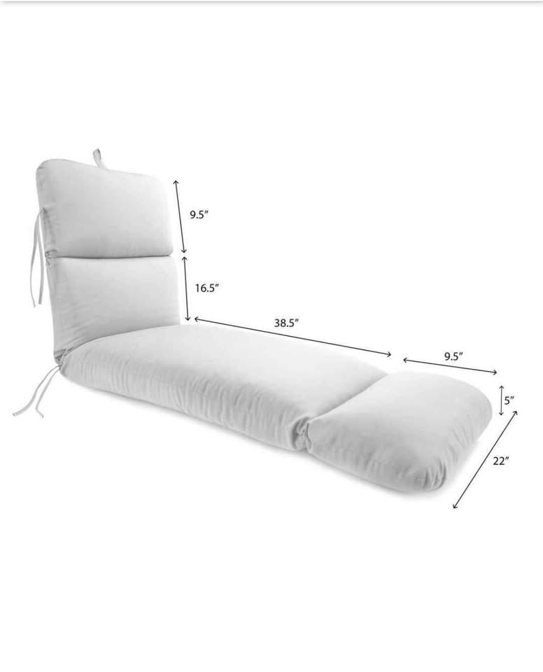 74 in. L x 22 in. W x 5 in. T Rectangular Outdoor Chaise Lounge Cushion in Capulet Rojo