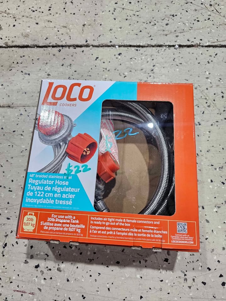 LOCO 5/8 in. H Pressure Steel-Braided Regulator Hose