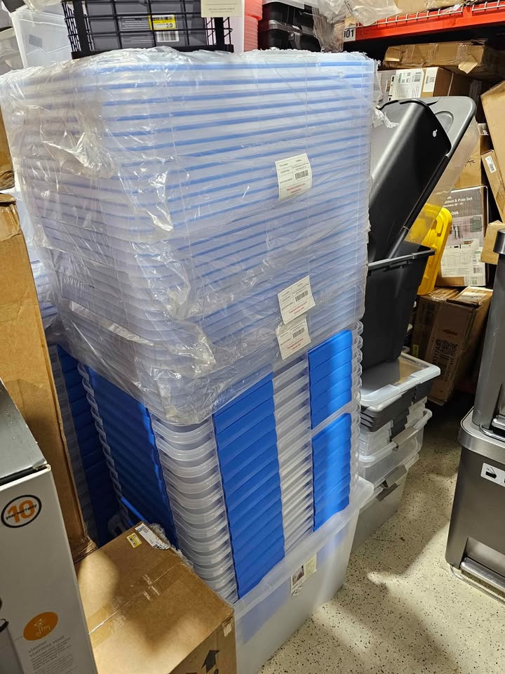 79.3qt Waterproof Storage Tote With Lid