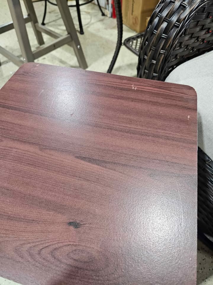 ( Set of 2) Furinno Turn N Tube Dark Cherry Simple End Table