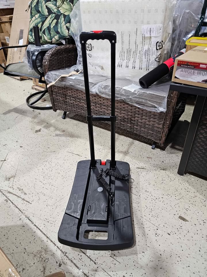  330 lbs. Folding Hand Truck, Dolly Cart for Moving, 6 Wheels Telescoping Hand Cart