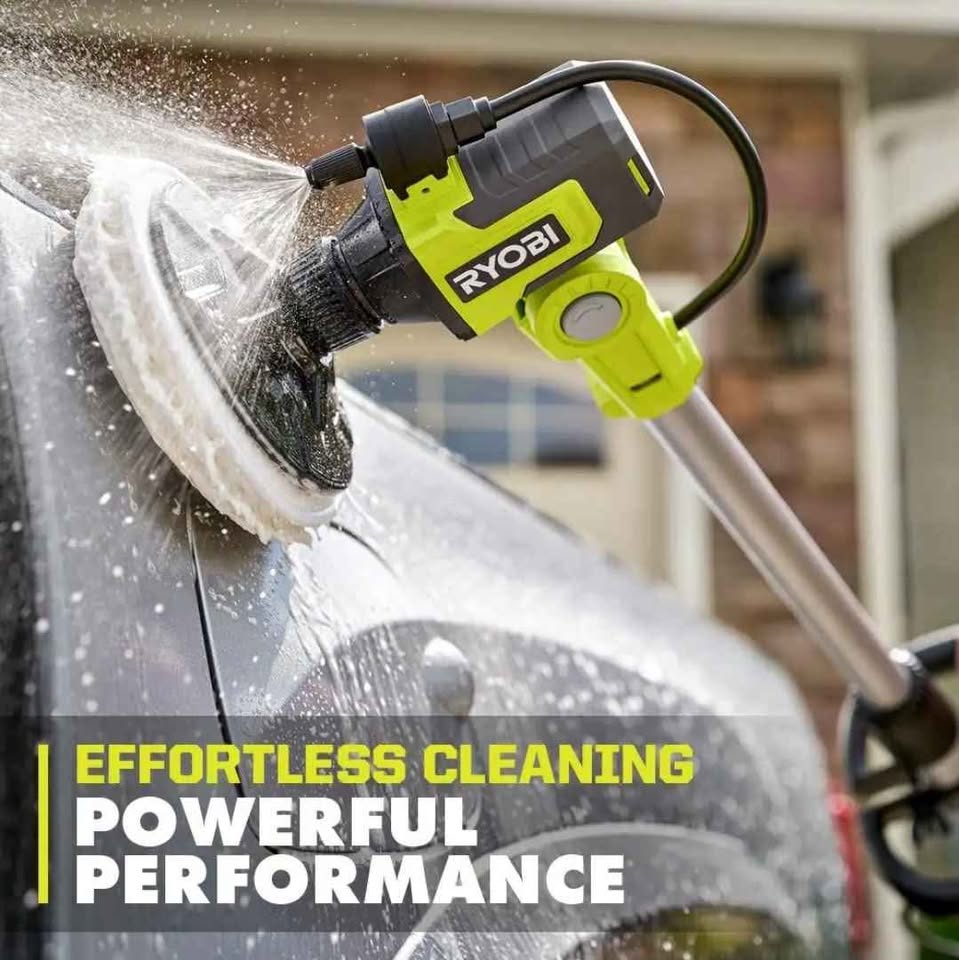 RYOBI ONE+ 18V Cordless Soap Dispensing Scrubber (Tool Only)