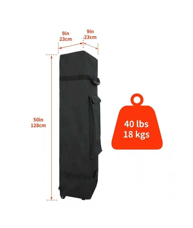  Everbilt 10 ft. x 10 ft. Commercial Instant Canopy-Pop Up Tent with Wall Panel White
