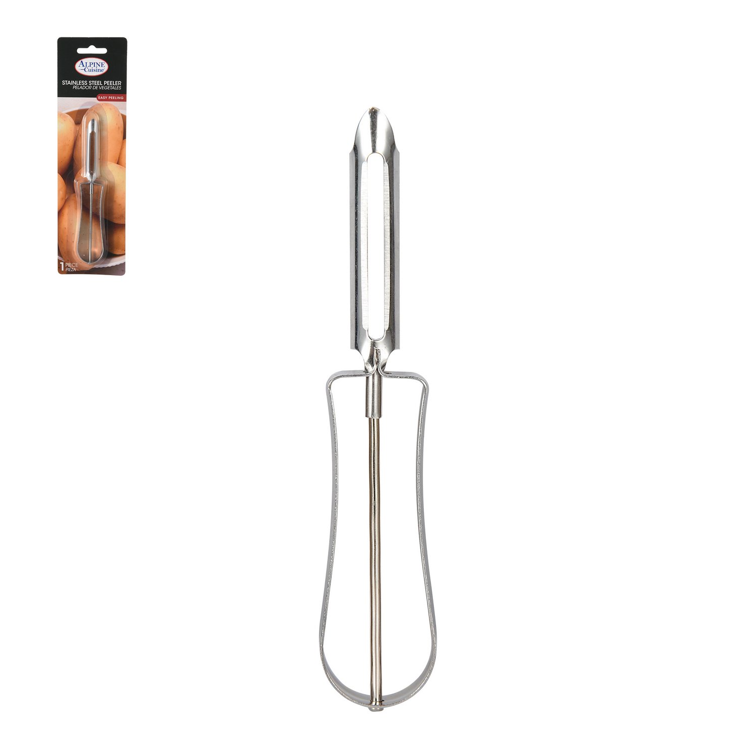 Alpine Cuisine Stainless Steel Vegetable Peelers 5.5" for Kitchen