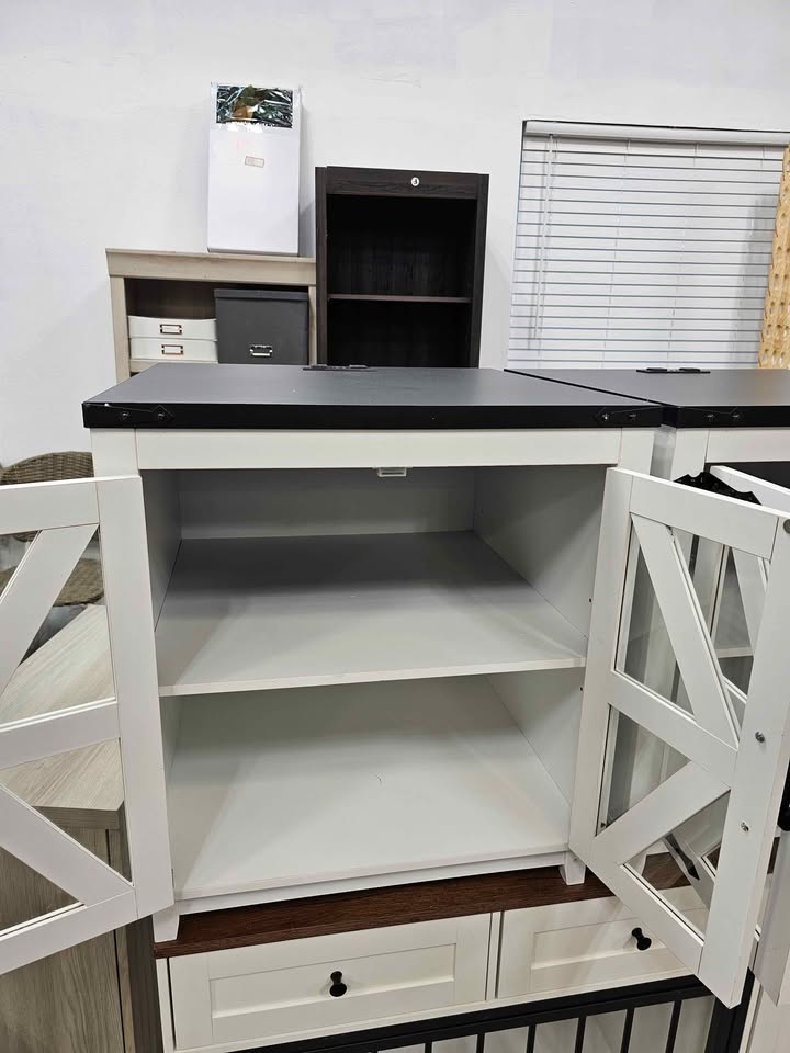 (Set of 2) End Table With Charging Station
