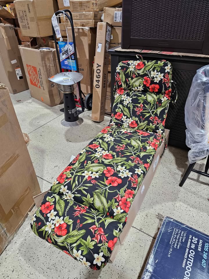 74 in. L x 22 in. W x 5 in. T Rectangular Outdoor Chaise Lounge Cushion in Capulet Rojo