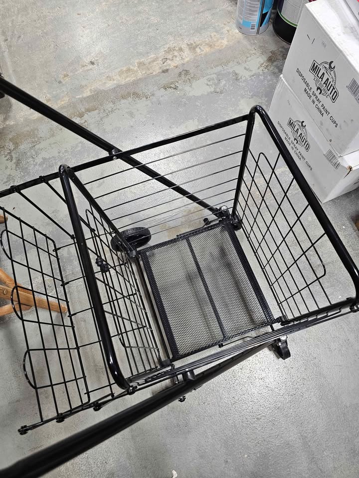  Basics Foldable Collapsible Shopping Utility Cart 40 H x 17" W x 20" D