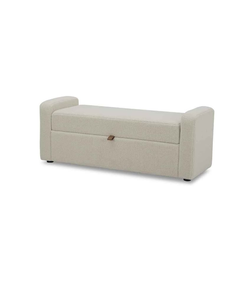  Better Homes & Gardens Springwood Storage Bench, Cream