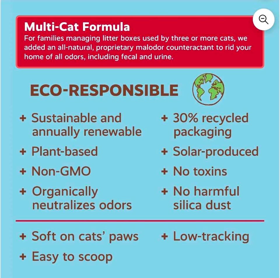 Naturally Fresh Multi-Cat Eco-Friendly Walnut Shell Cat Litter, 26 lb.