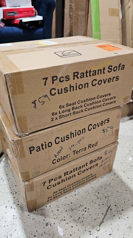  14-Piece Patio Cushion Covers Replacement with Zipper for Sectional Sofa Set, Slipcovers for Outdoor