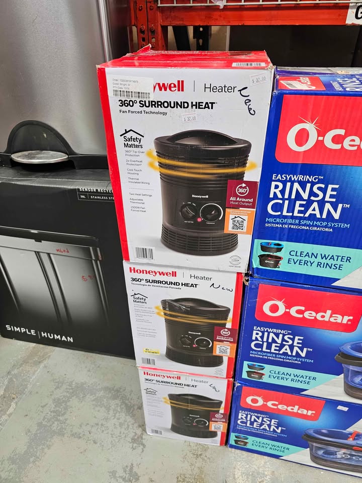  Honeywell HHF360B 1500W 360˚ Surround Indoor Heater